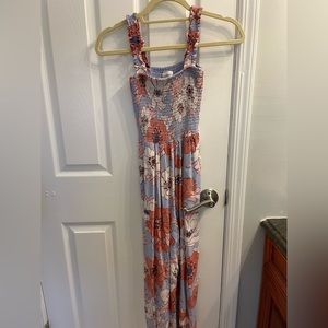 XS Wilfred Aritzia Chianti Flower Jumpsuit